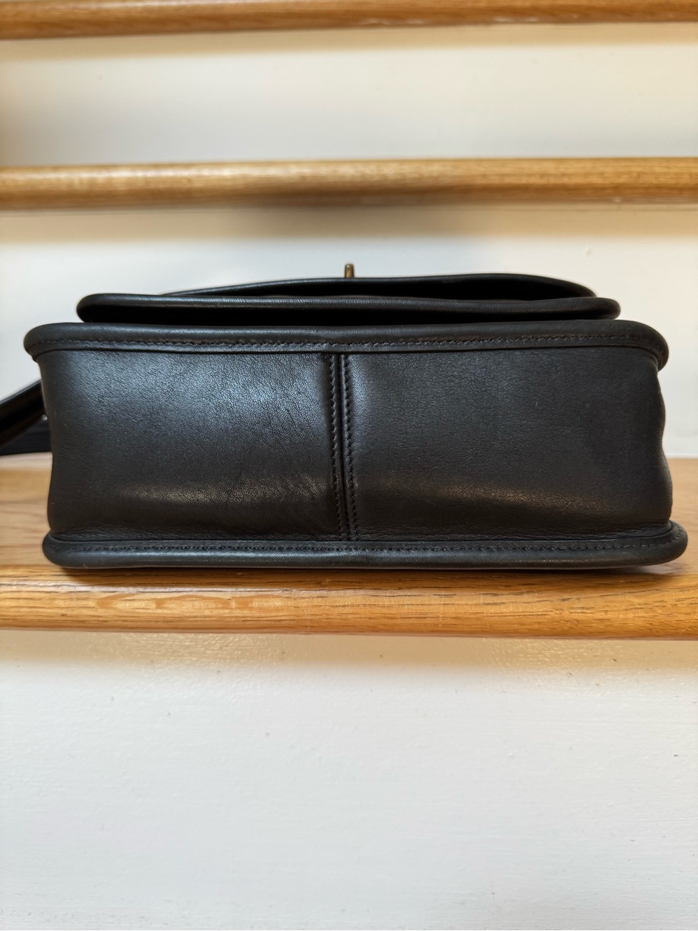 Vintage Coach Rambler’s Legacy 9061 Black Leather Bag from Costa Rica - Picture 5 of 11